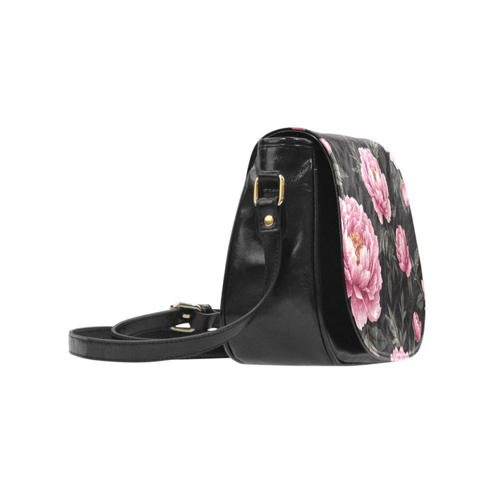 ETC Peonies Floral Saddle Bag (Small)
