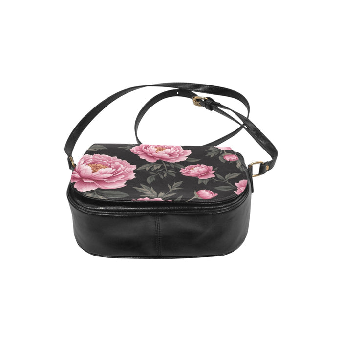 ETC Peonies Floral Saddle Bag (Small)
