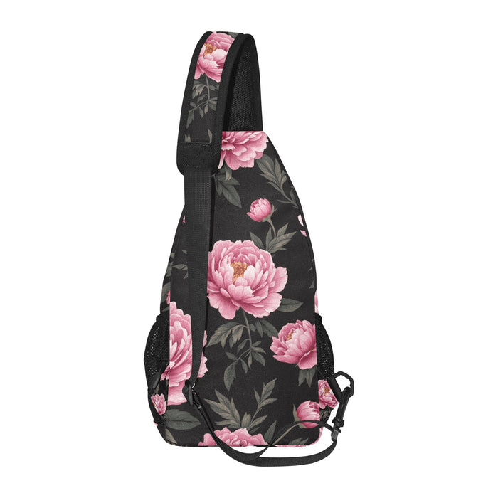 ETC Peonies Floral Shoulder Back Pack