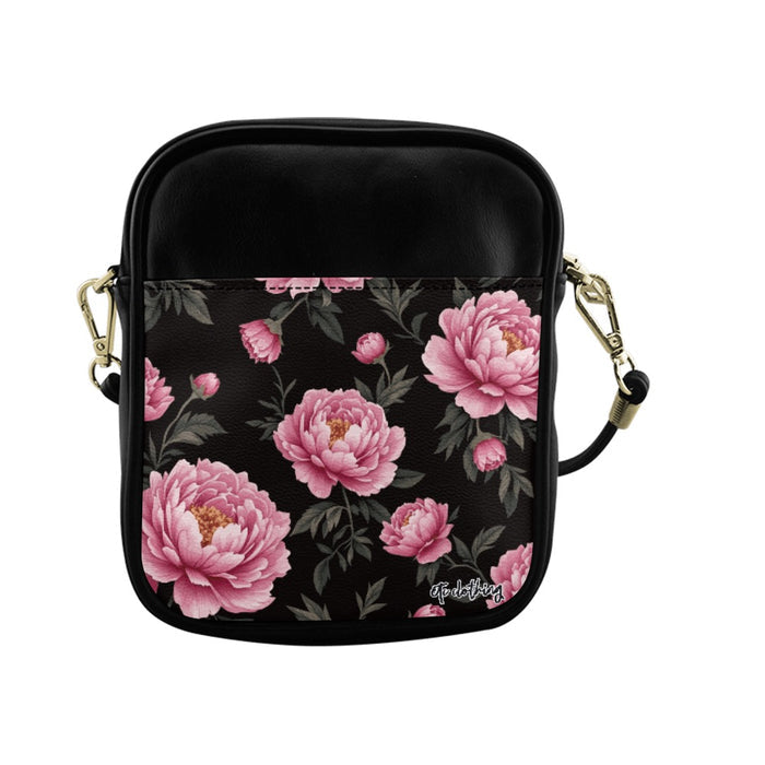 ETC Peonies Floral Sling Bag