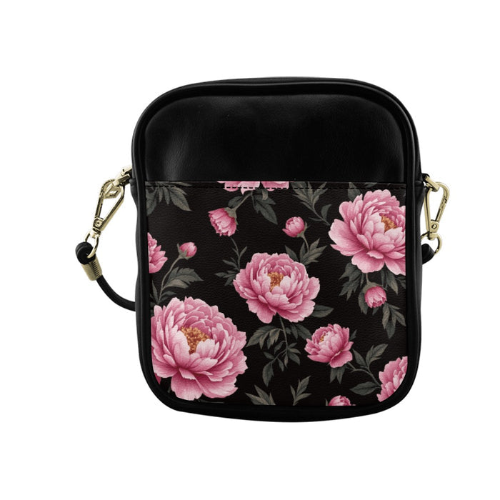 ETC Peonies Floral Sling Bag