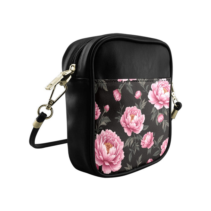 ETC Peonies Floral Sling Bag