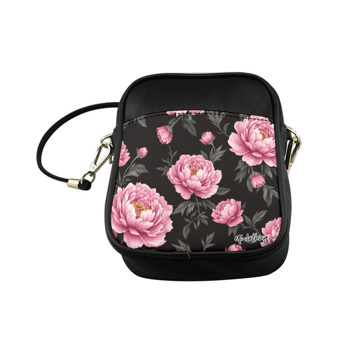 ETC Peonies Floral Sling Bag
