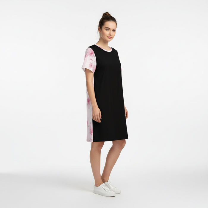 ETC Pink Bloom Floral Tee Dress