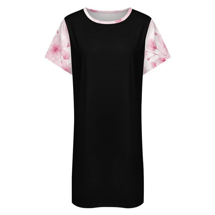 ETC Pink Bloom Floral Tee Dress