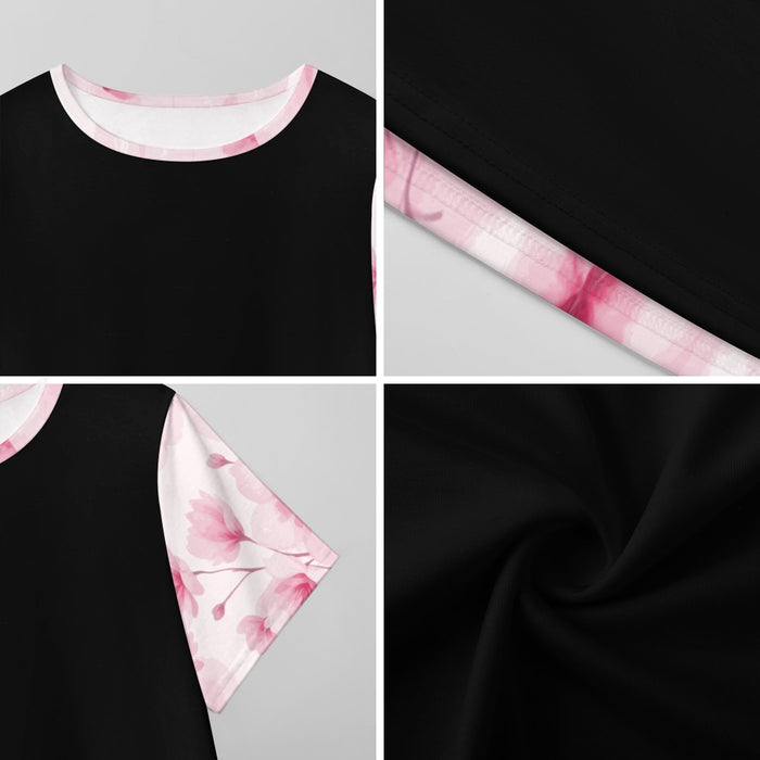 ETC Pink Bloom Floral Tee Dress