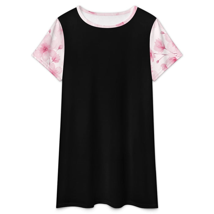 ETC Pink Bloom Floral Tee Dress