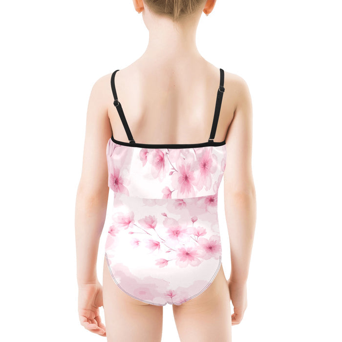 ETC Pink Bloom Girls Swim Suit