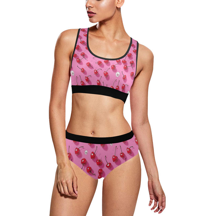 ETC Pink Cherries Bra Set