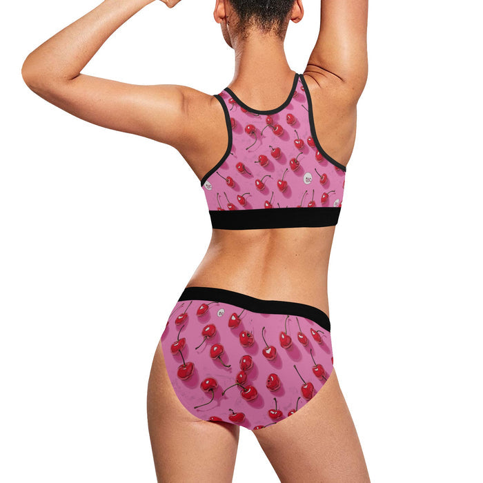 ETC Pink Cherries Bra Set