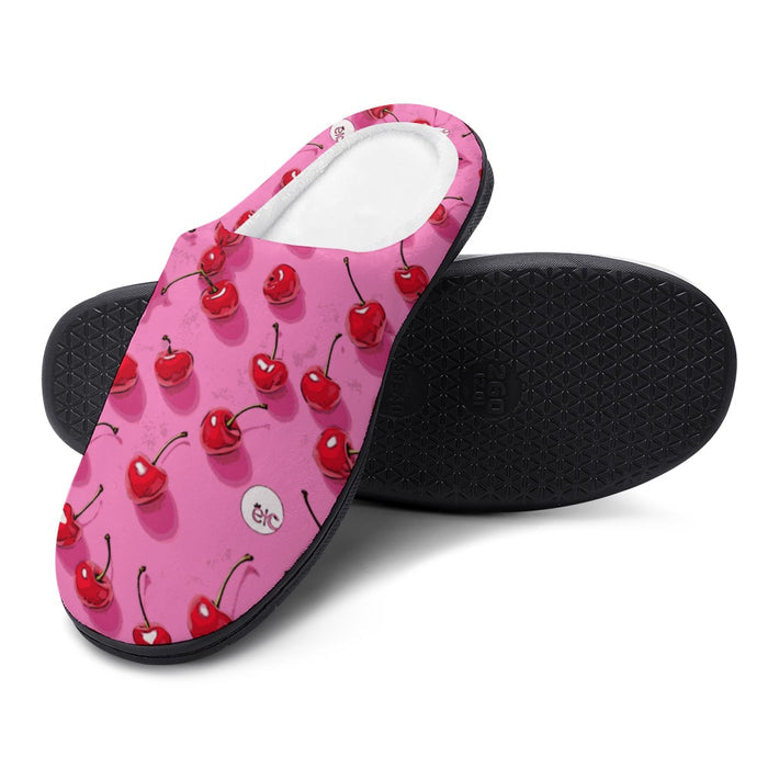 ETC Pink Cherries Cotton slippers