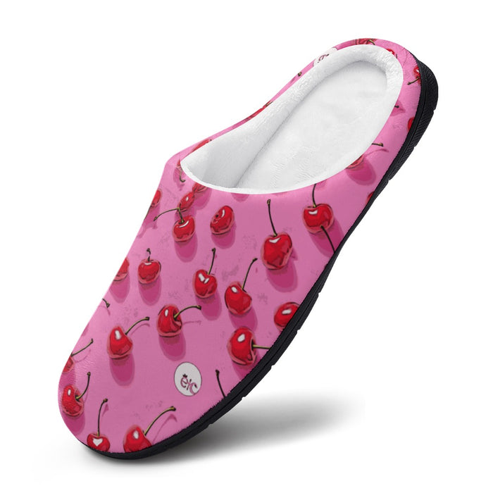 ETC Pink Cherries Cotton slippers