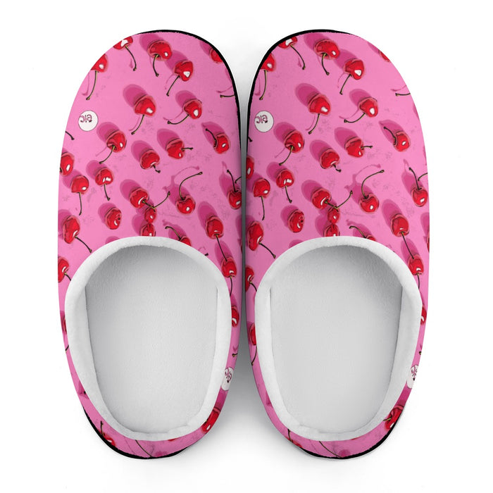 ETC Pink Cherries Cotton slippers