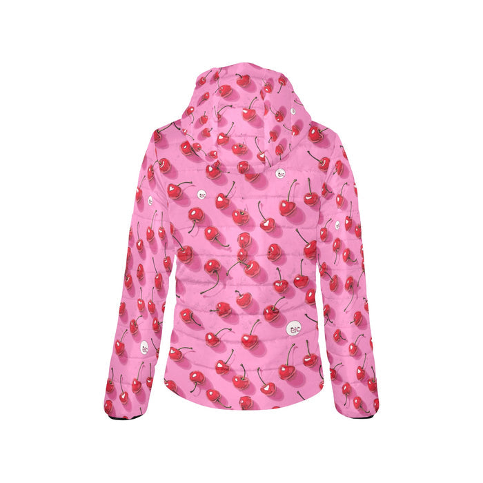 ETC Pink Cherries Puffer Jacket
