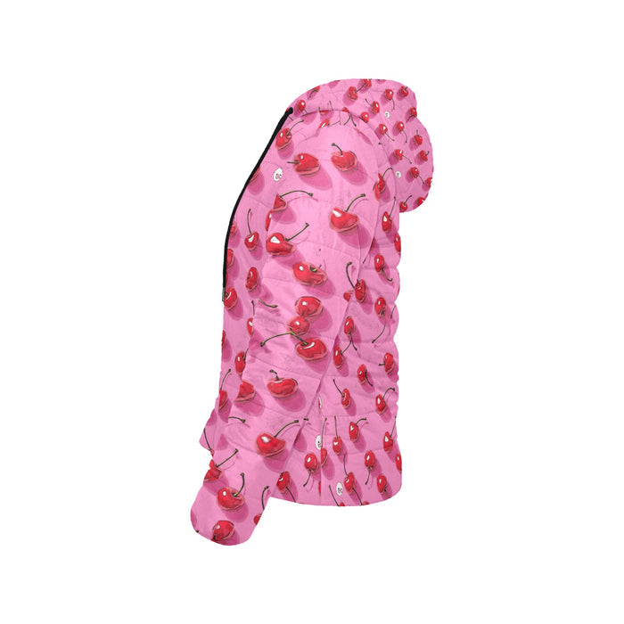 ETC Pink Cherries Puffer Jacket