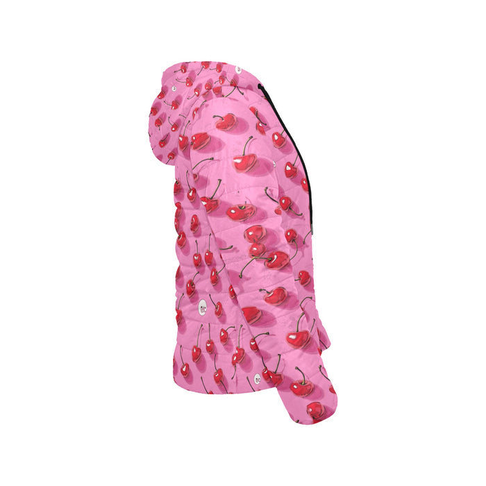 ETC Pink Cherries Puffer Jacket