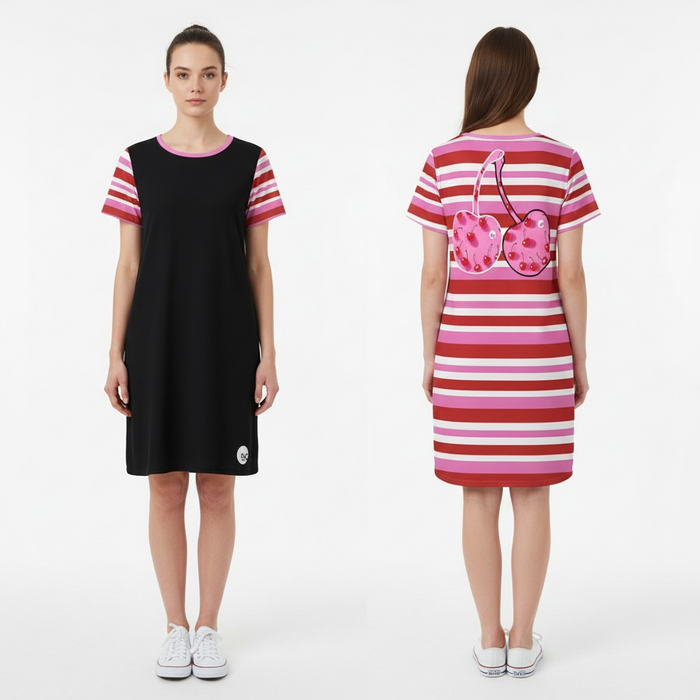 ETC Pink Cherries Tee Dress