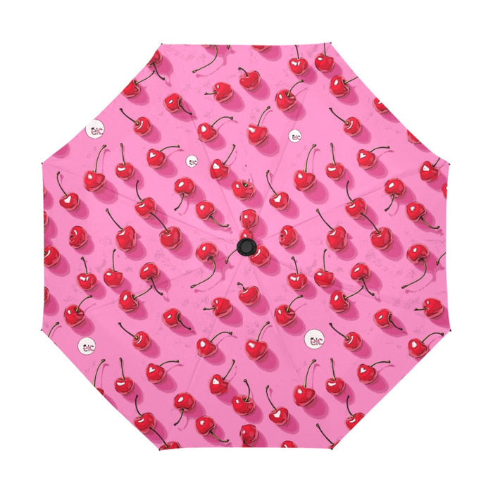 ETC Pink Cherries UV Umbrella