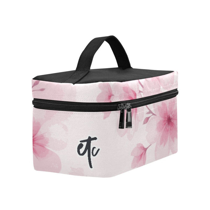 ETC Pink Cherry Blossom Make Up Bag
