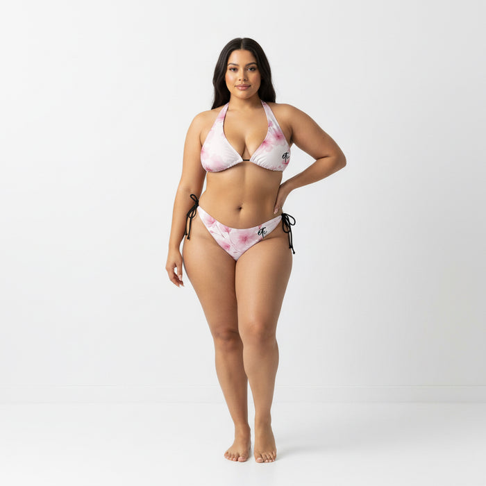ETC Pink Floral Bloom Bikini Set