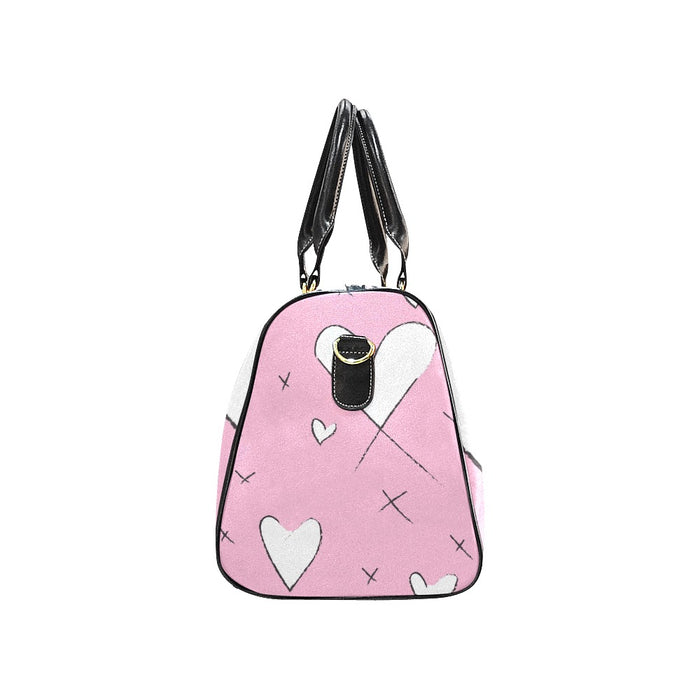 ETC Pink Heart 'x' Travel Bag