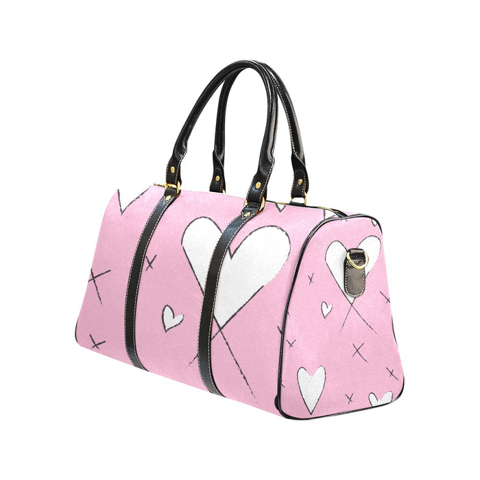 ETC Pink Heart 'x' Travel Bag