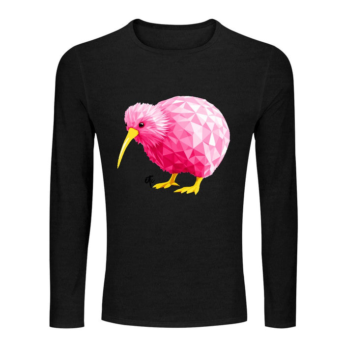 ETC Pink Kiwi L/S Cotton Black Tee