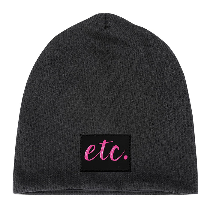 ETC Pink Logo Plush Beanie