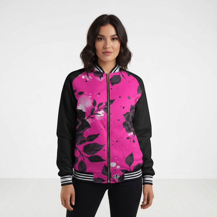 ETC Pink Noir Bomber Jacket