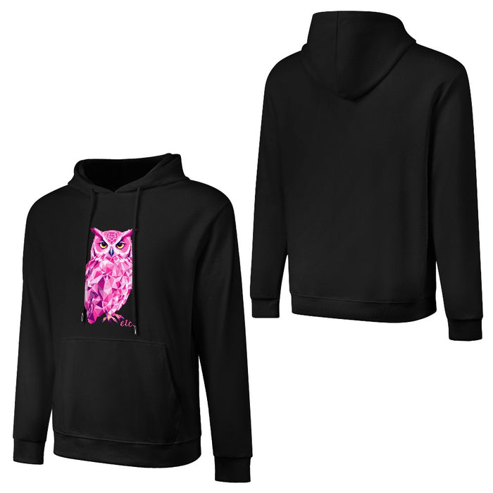 ETC Pink Owl Cotton Hoodie