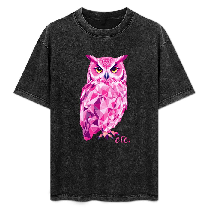 ETC Pink Owl Vintage Wash Tee
