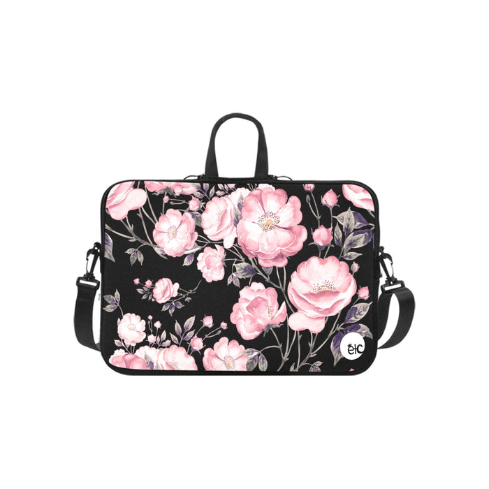 ETC Pink Peonies Laptop Bag