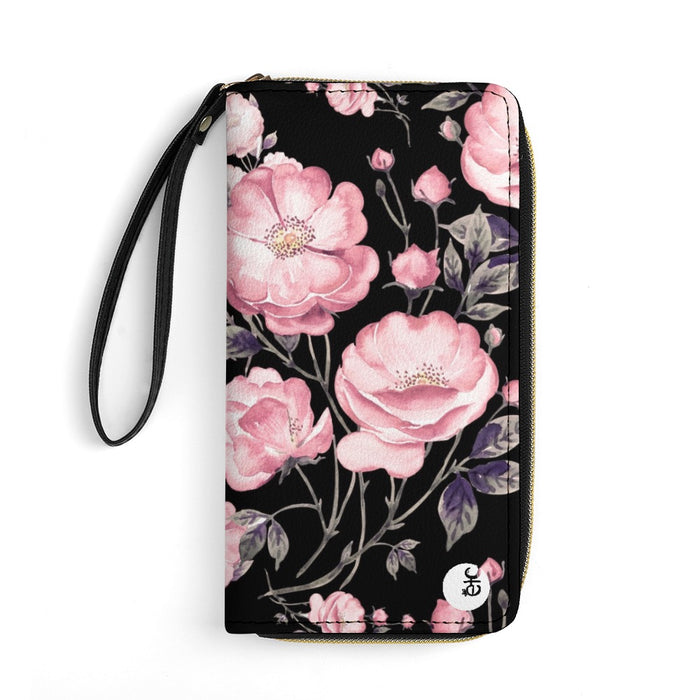 ETC Pink Peonies PU Leather Wallet
