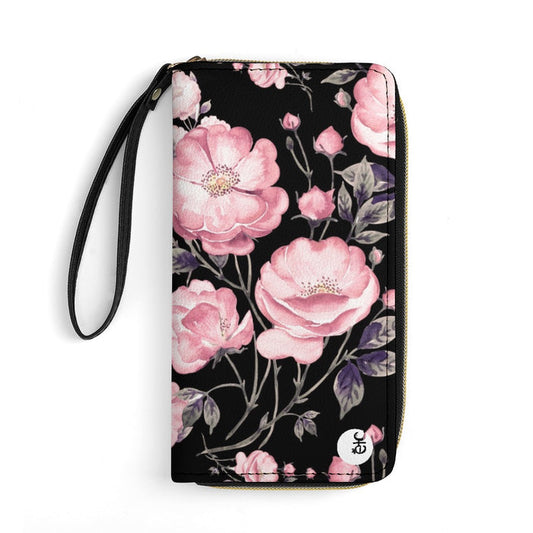 ETC Pink Peonies PU Leather Wallet