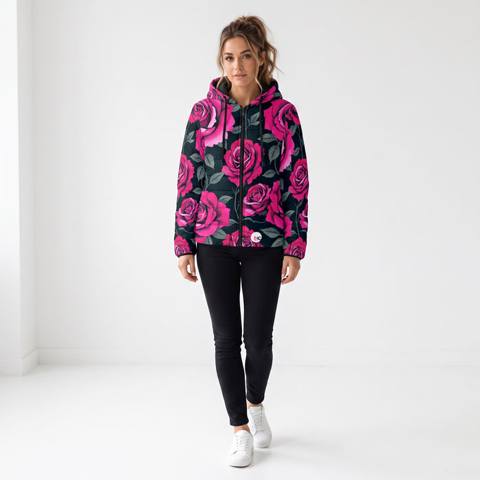 ETC Pink Rose Puffer Jacket