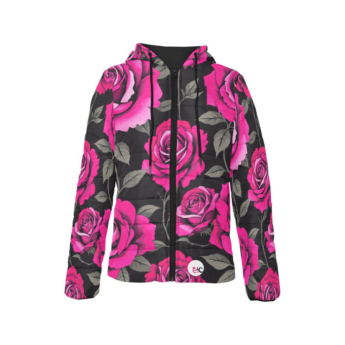 ETC Pink Rose Puffer Jacket