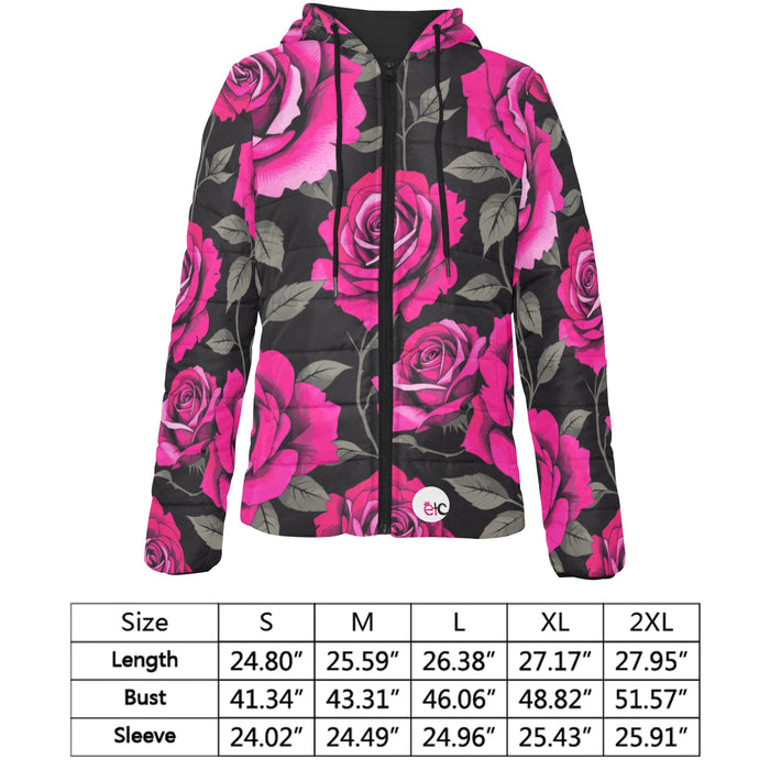 ETC Pink Rose Puffer Jacket