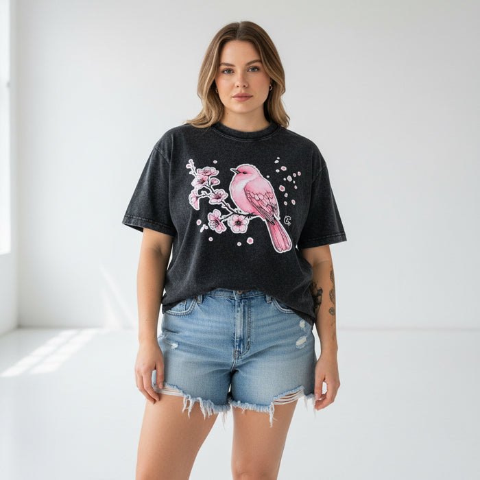 ETC Pink Sparrow Vintage Wash Tee