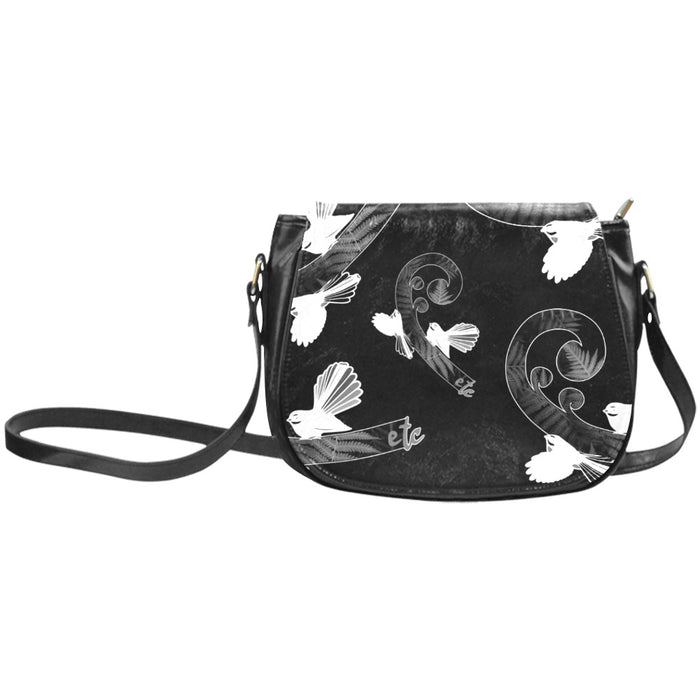 ETC Piwakawaka Koru PU Leather Saddle Bag