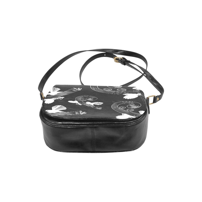 ETC Piwakawaka Koru PU Leather Saddle Bag