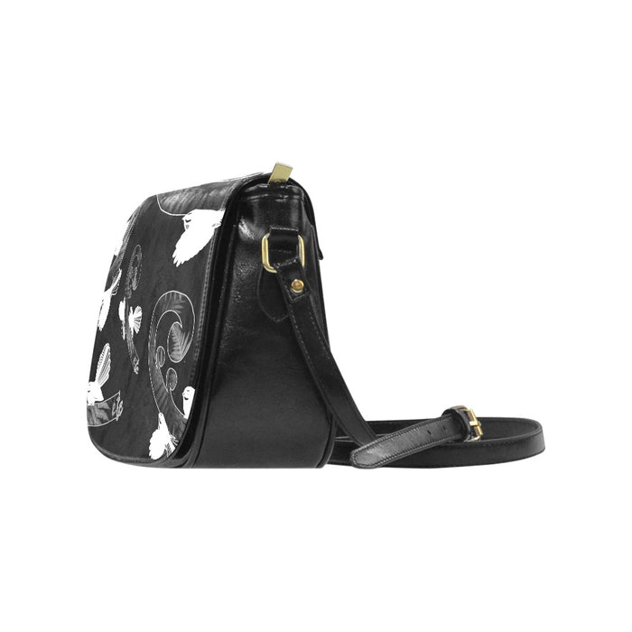ETC Piwakawaka Koru PU Leather Saddle Bag