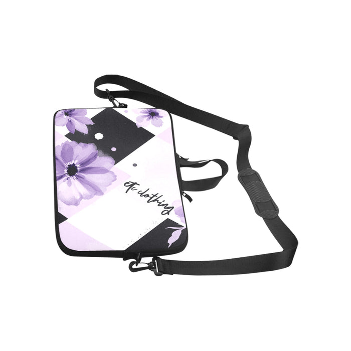 ETC Purple Floral Bloom Laptop Bag