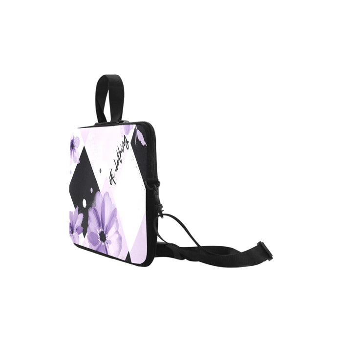 ETC Purple Floral Bloom Laptop Bag