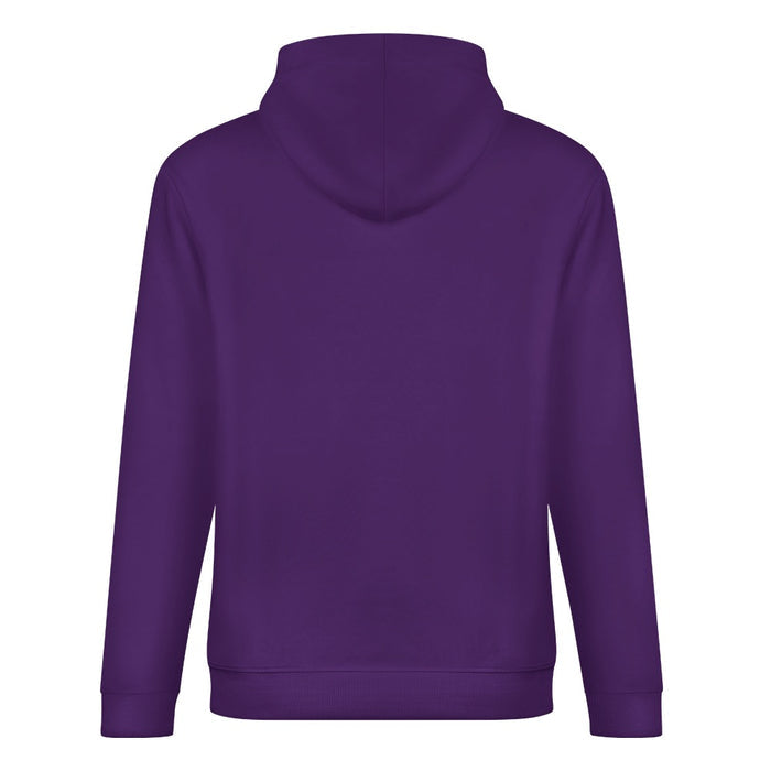 ETC Purple Floral Cow Cotton Hoodie