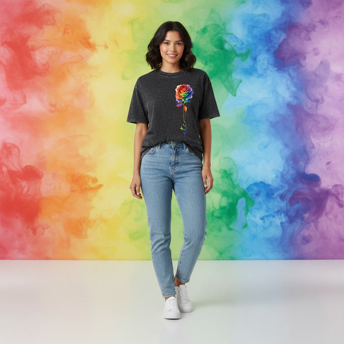 ETC Rainbow Warrior Dripping Rose Tee