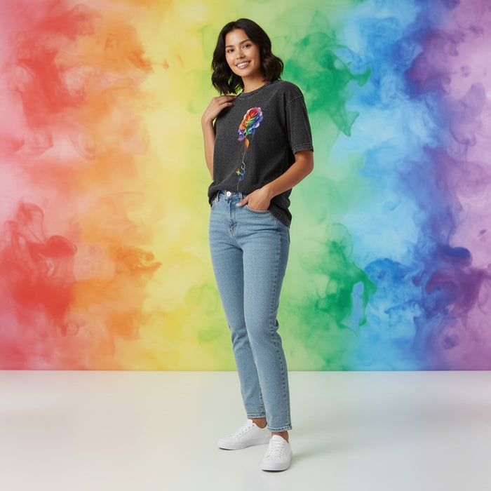 ETC Rainbow Warrior Dripping Rose Tee