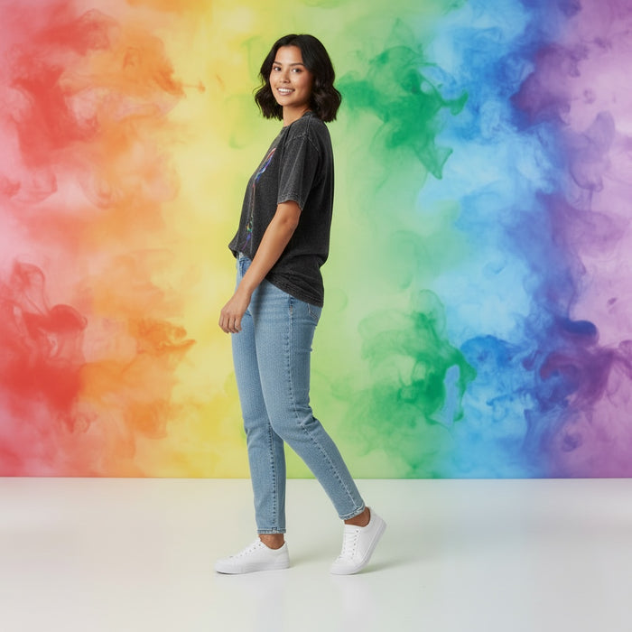 ETC Rainbow Warrior Dripping Rose Tee