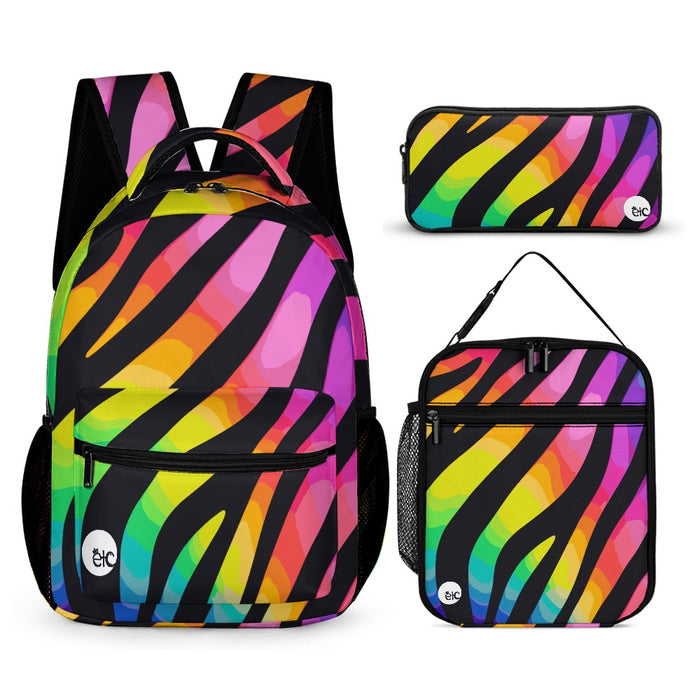 ETC Rainbow Zebra Bag Set
