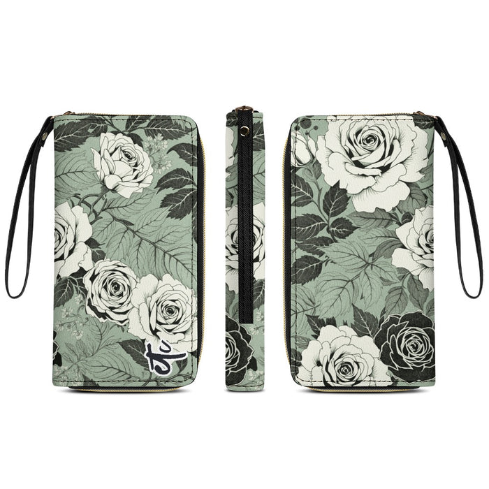 ETC Sage Floral PU Leather Wallet