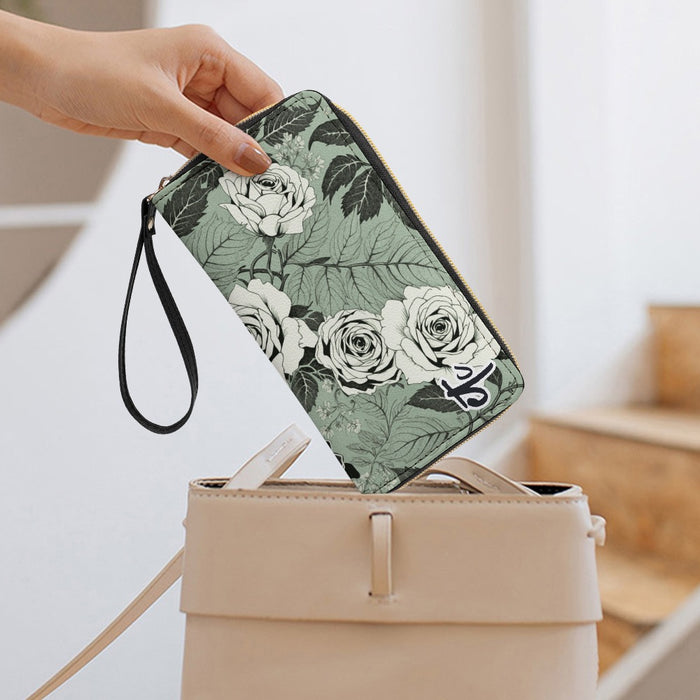 ETC Sage Floral PU Leather Wallet